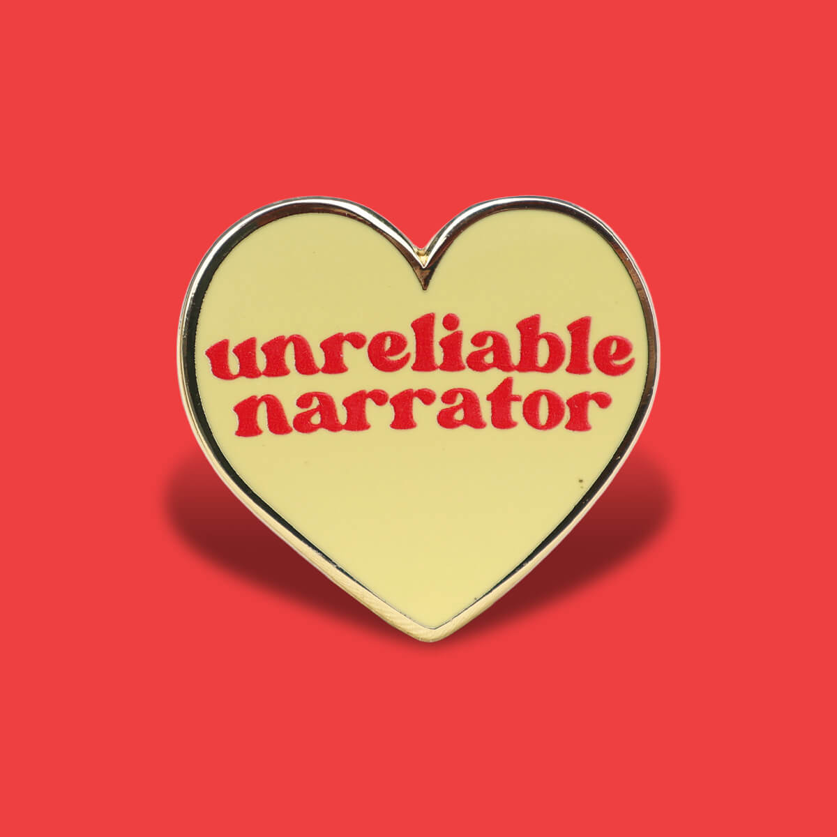 Unreliable Narrator Enamel Pin ❤︎ Luna