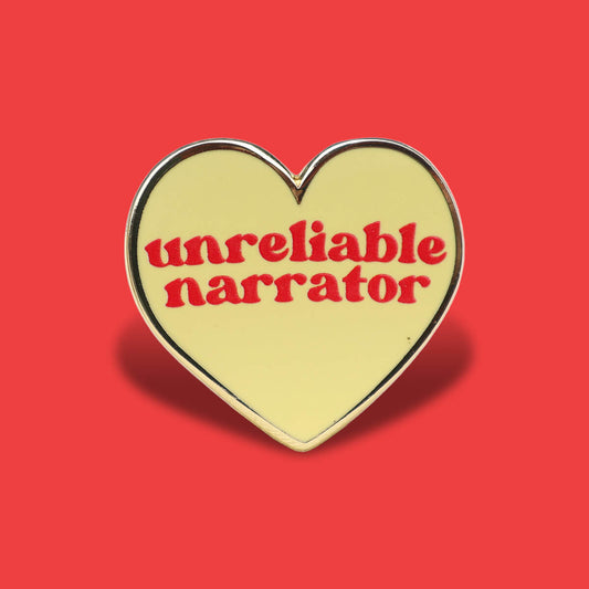 Unreliable Narrator Enamel Pin ❤︎ Luna