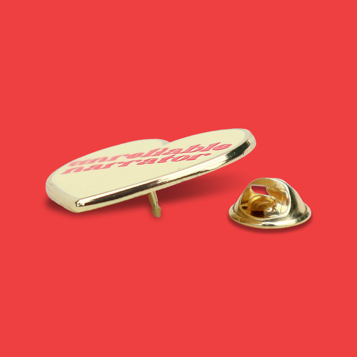 Unreliable Narrator Enamel Pin ❤︎ Luna