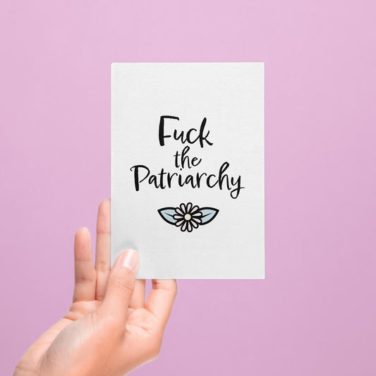 Fuck the Patriarchy Postcard