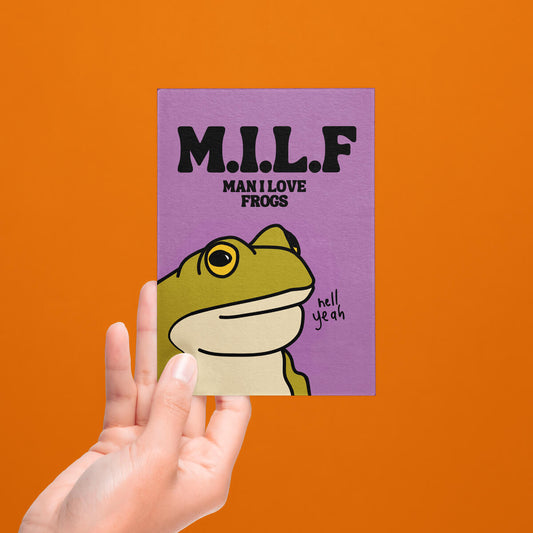 MILF Man I Love Frogs Postcard