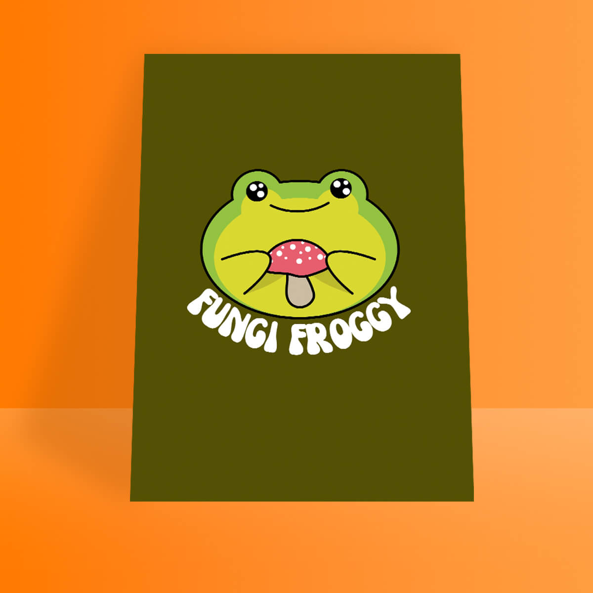 Fungi Froggy A4 Print • Luna