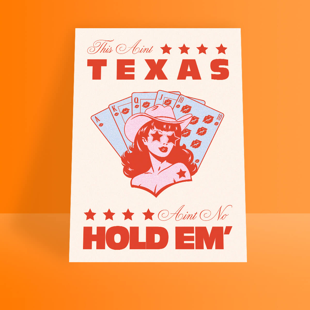 Texas Hold 'Em A4 Print • Luna