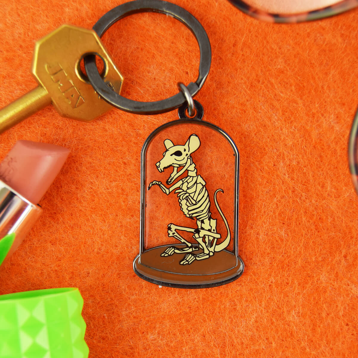  Rat Skeleton Keyring | Luna