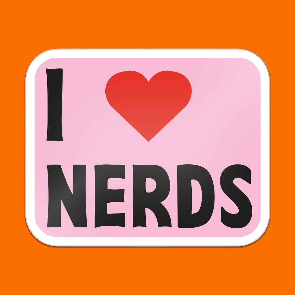 I Heart Nerds Sticker • Luna