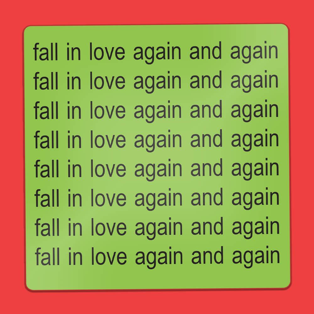 Fall In Love Again And Again Sticker • Luna