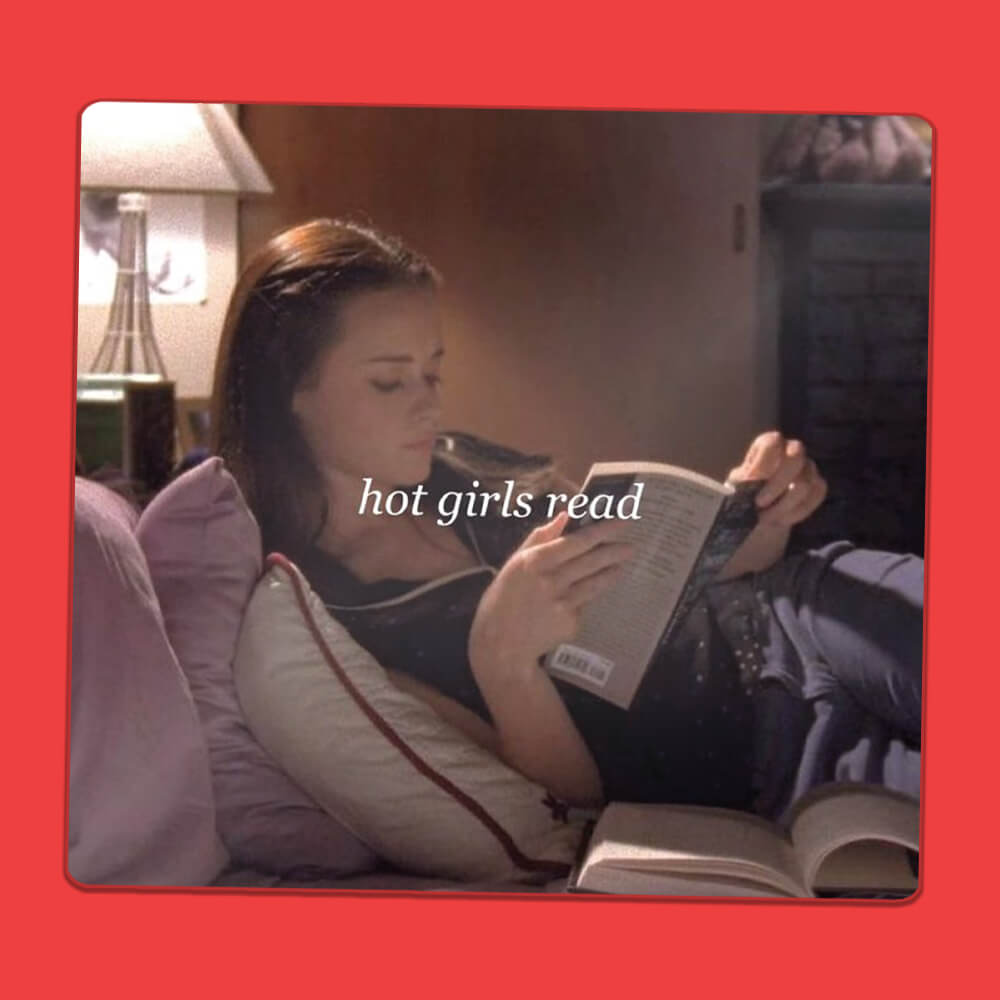 Hot Girls Read Sticker • Luna