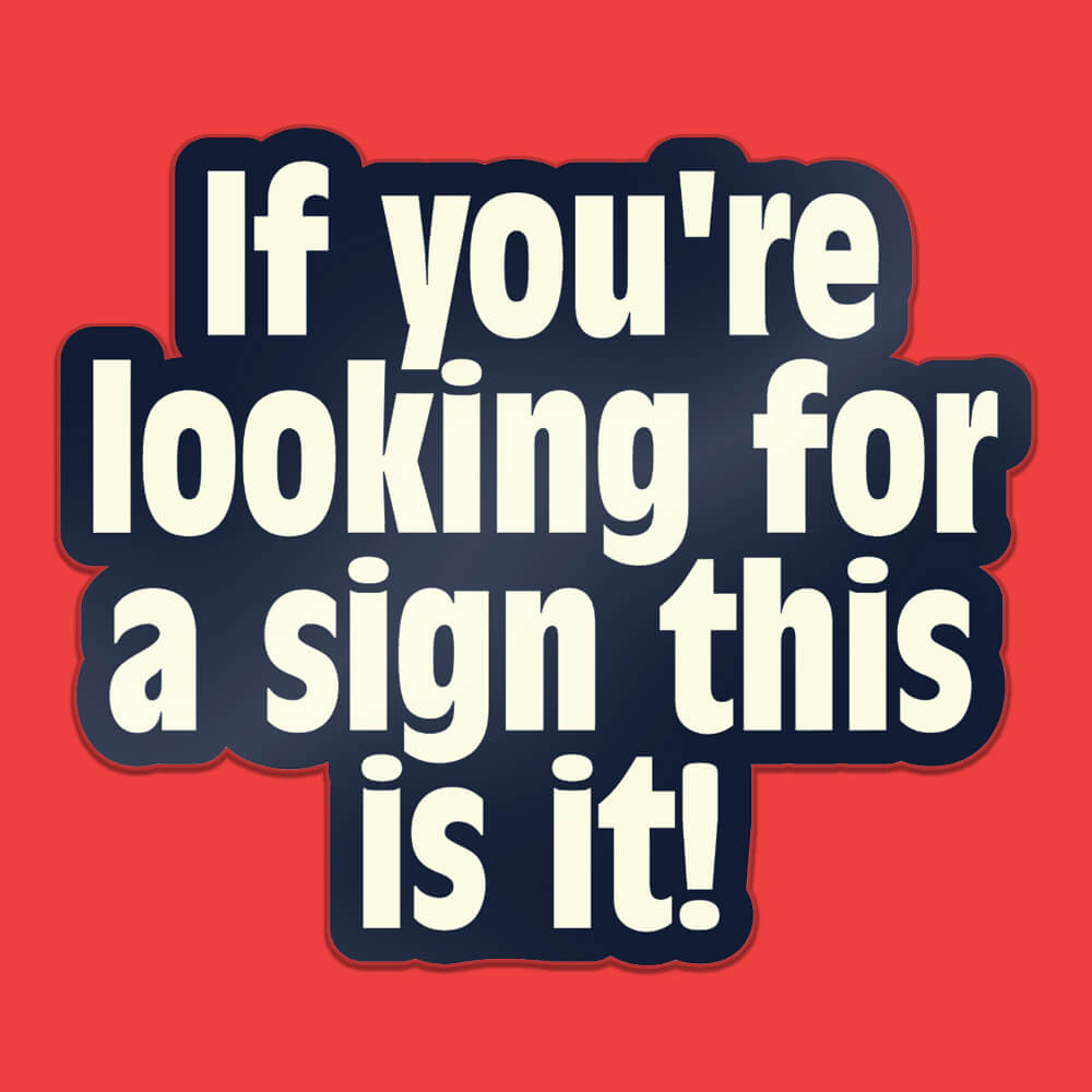 This is a Sign Sticker • Luna