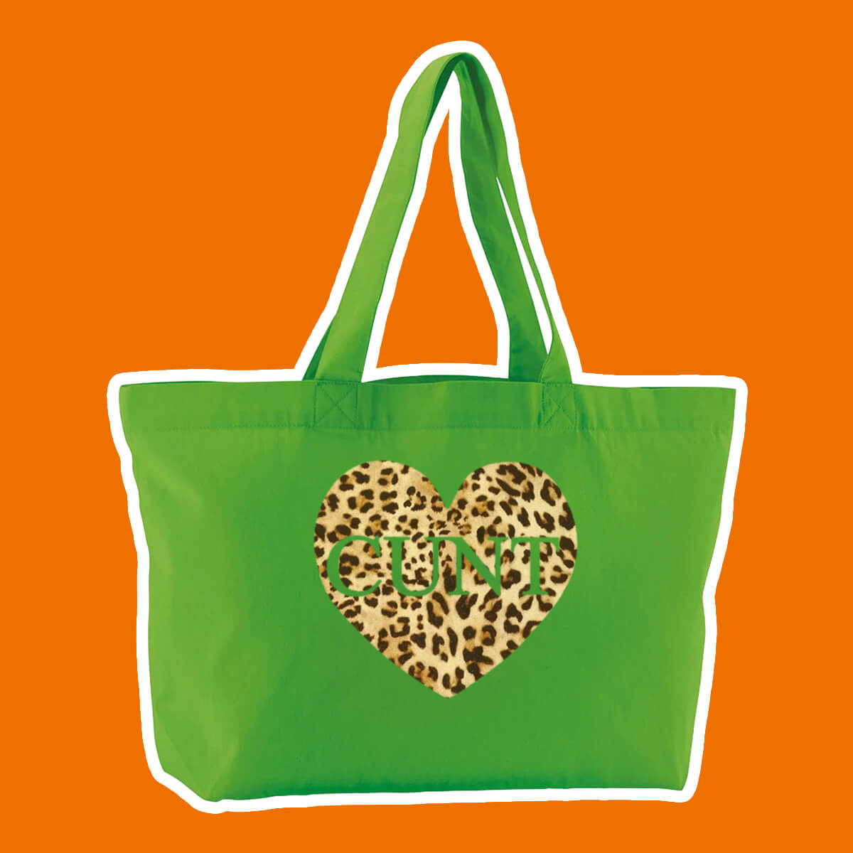 Cunt Heart Oversized Tote Bag