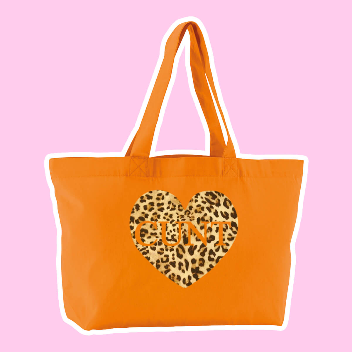 Cunt Heart Oversized Tote Bag