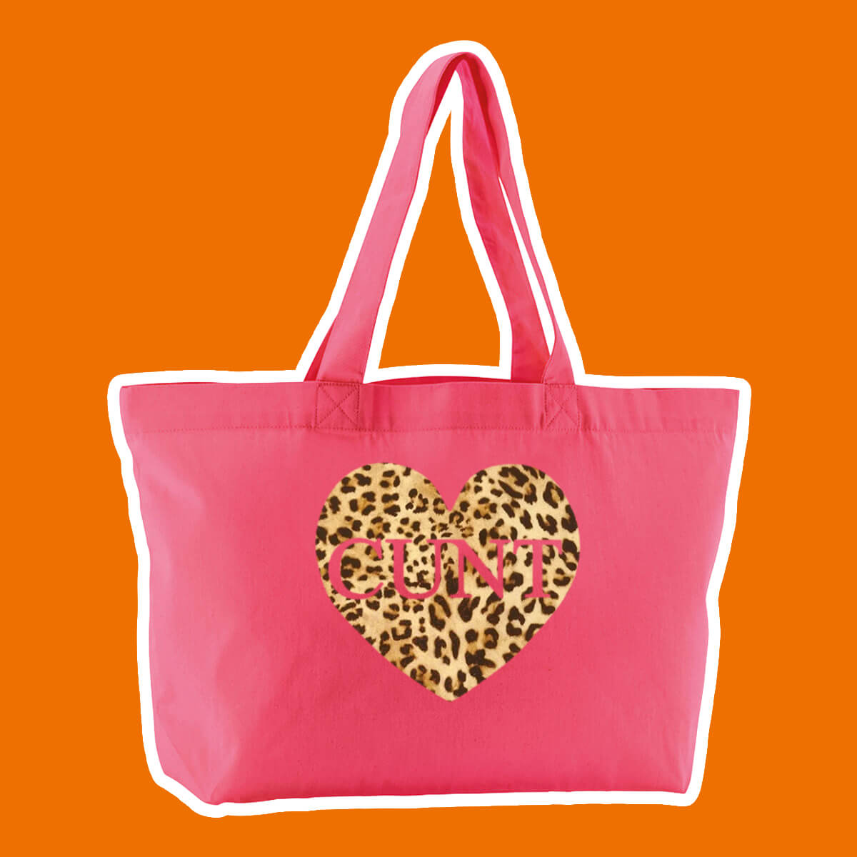 Cunt Heart Oversized Tote Bag