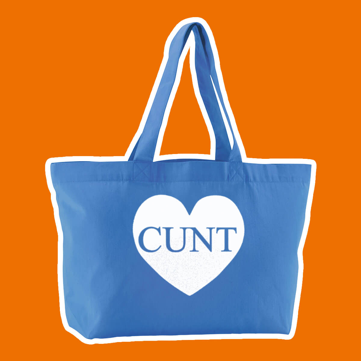 Cunt Heart Oversized Tote Bag • Luna