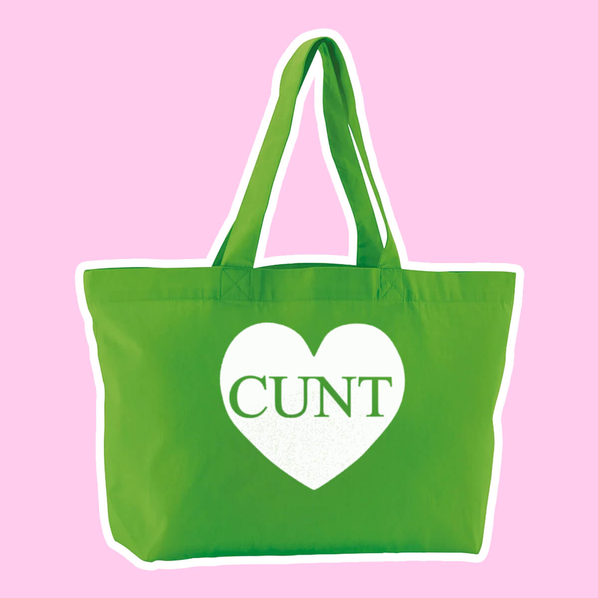 Cunt Heart Oversized Tote Bag • Luna
