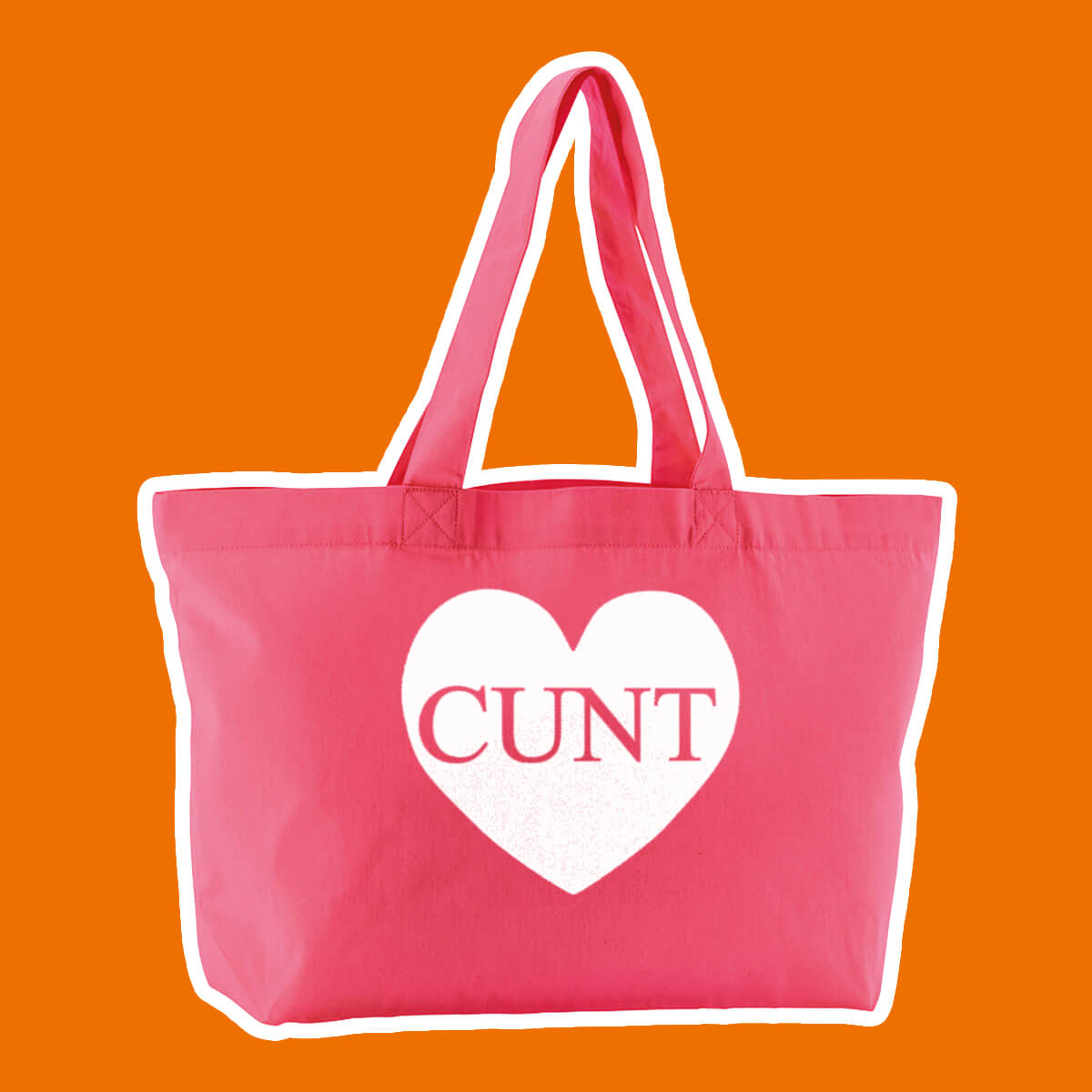 Cunt Heart Oversized Tote Bag • Luna