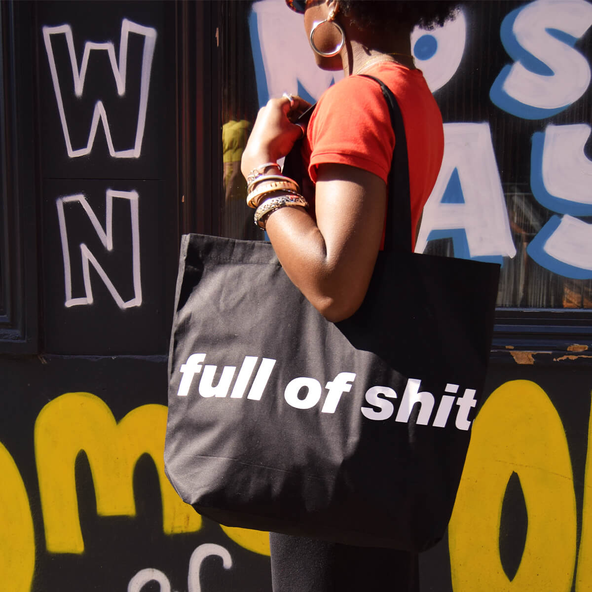 Full Of Shit X-Large Tote Bag