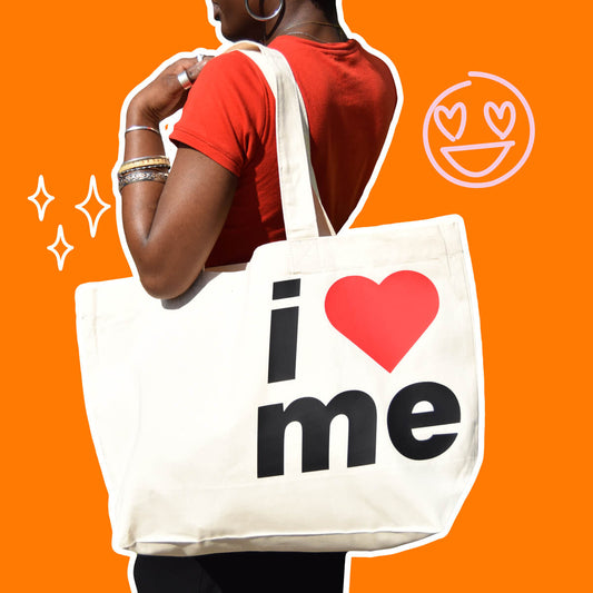 I Love Me Oversized Tote Bag • Luna