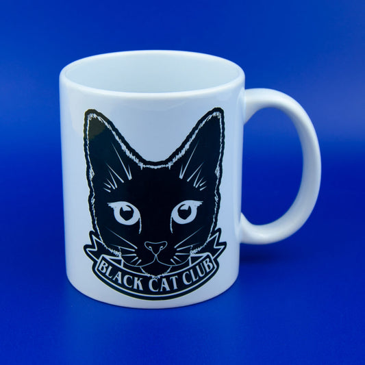 Black Cat Club Mug - Luna