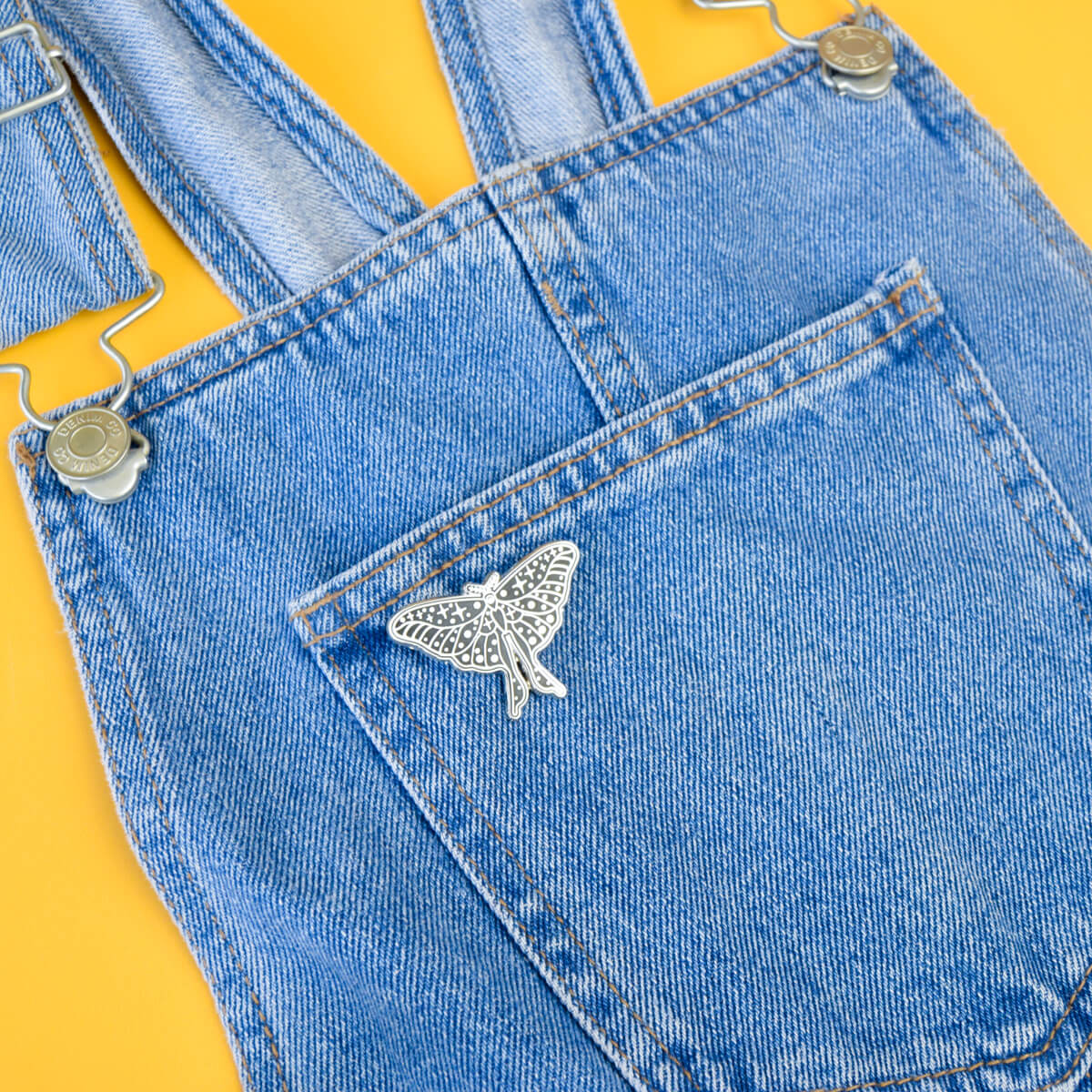 Cosmic Moth Enamel Pin | Luna
