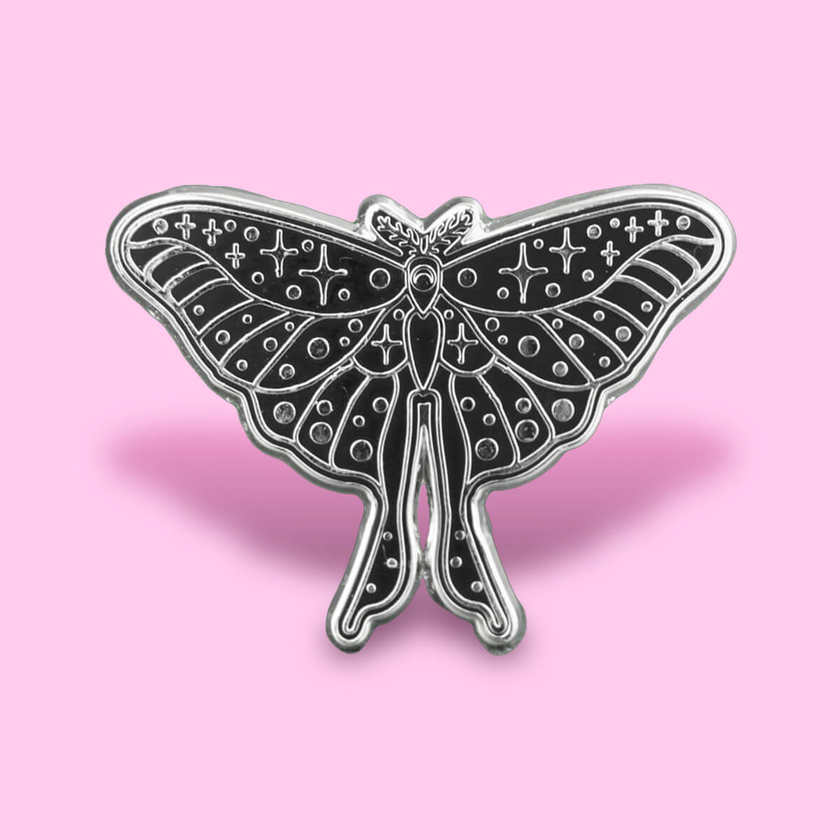 Cosmic Moth Enamel Pin | Luna