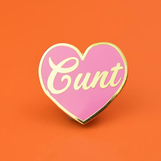 Cunt Heart Enamel Pin | Luna