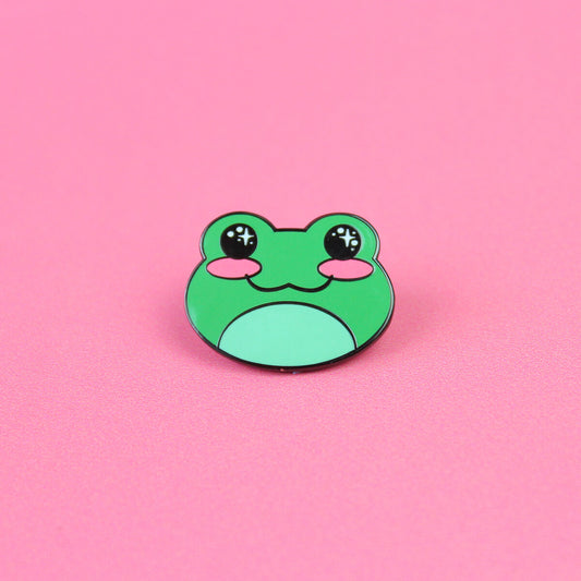 Cute Frog Enamel Pin | Luna