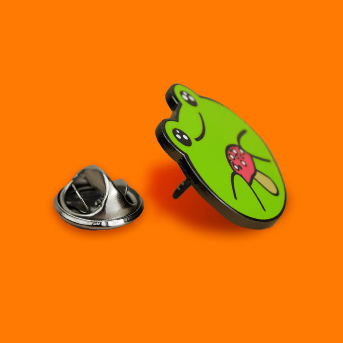 Frog & Mushroom Enamel Pin | Luna