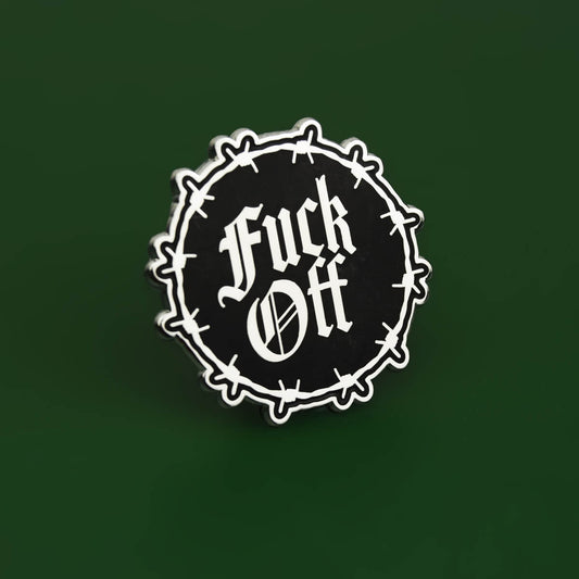 Fuck Off Gothic Enamel Pin | Luna