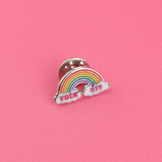 Fuck Off Rainbow Pin - Luna