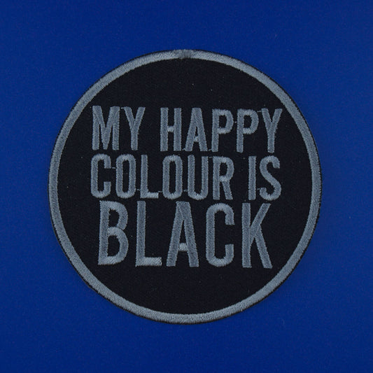 My Happy Colour Is Black Patch | Luna