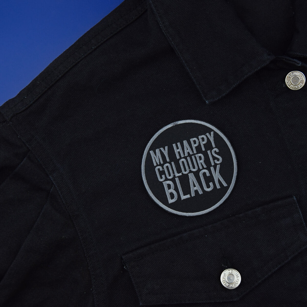 My Happy Colour Is Black Patch | Luna