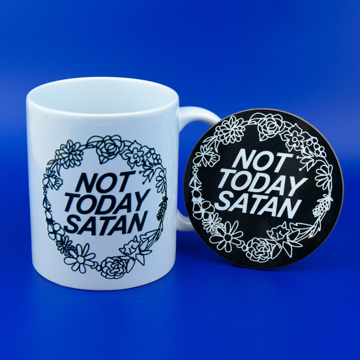 Not Today Satan Mug & Coaster - Luna