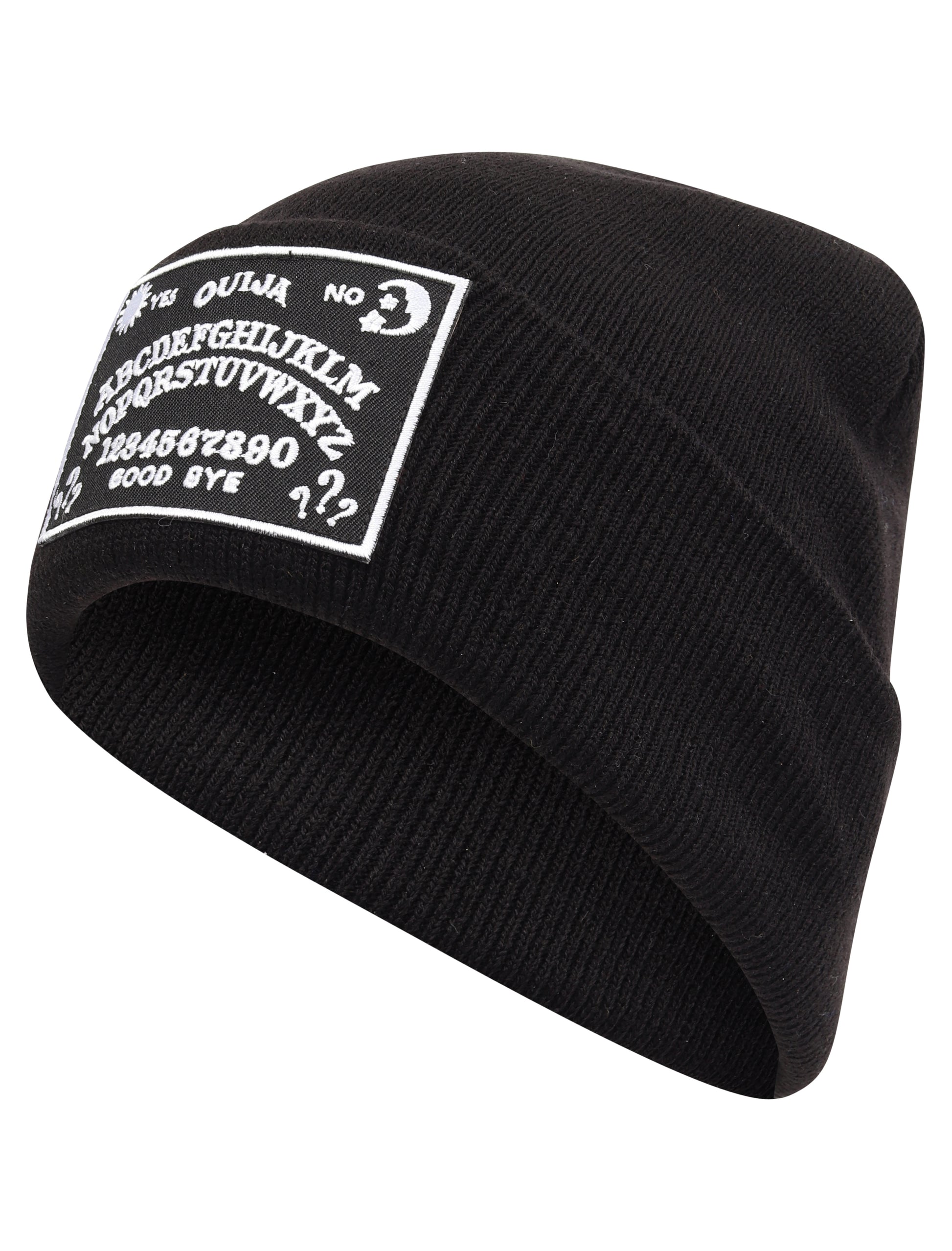 Ouija Board Patch Black Beanie | Luna