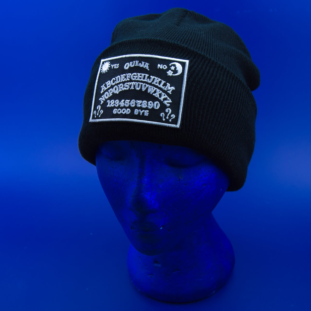 Ouija Board Patch Black Beanie | Luna