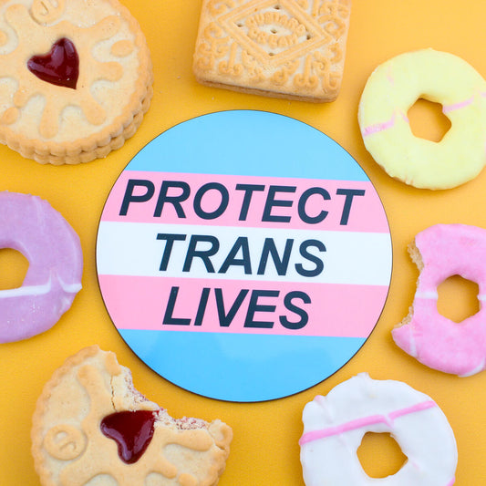 Protect Trans Lives Coaster - Luna
