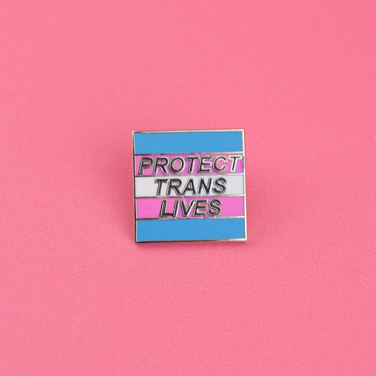 Protect Trans Lives Pin - Luna
