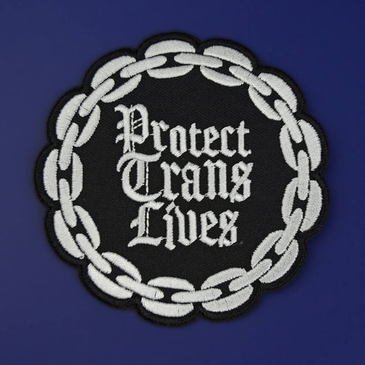 Protect Trans Lives Gothic Patch | Luna