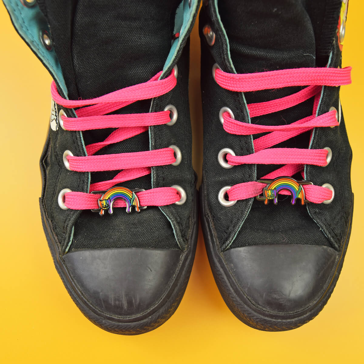 Rainbow Cat Shoelace Tags