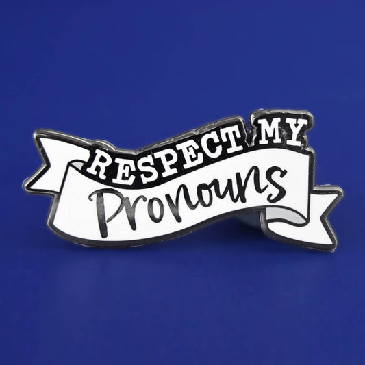 Respect My Pronouns Enamel Pin | Luna