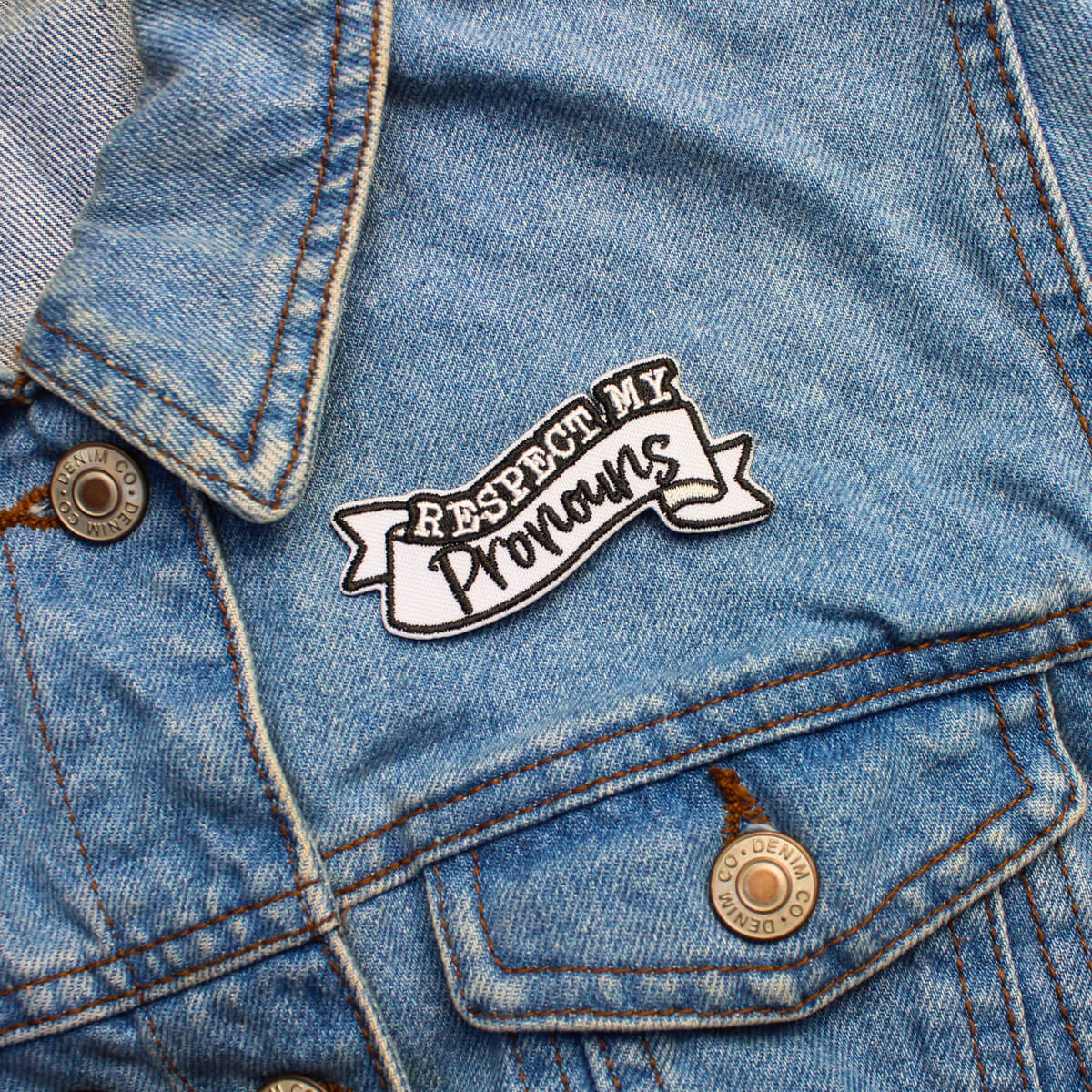 Respect My Pronouns Patch | Luna