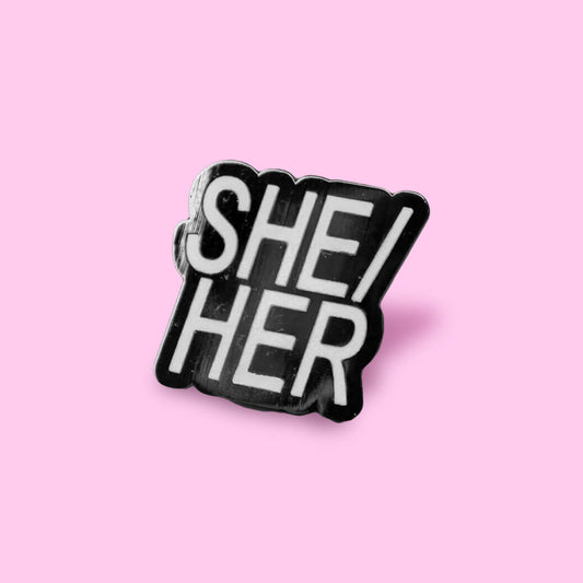 She/Her Enamel Pin | Luna