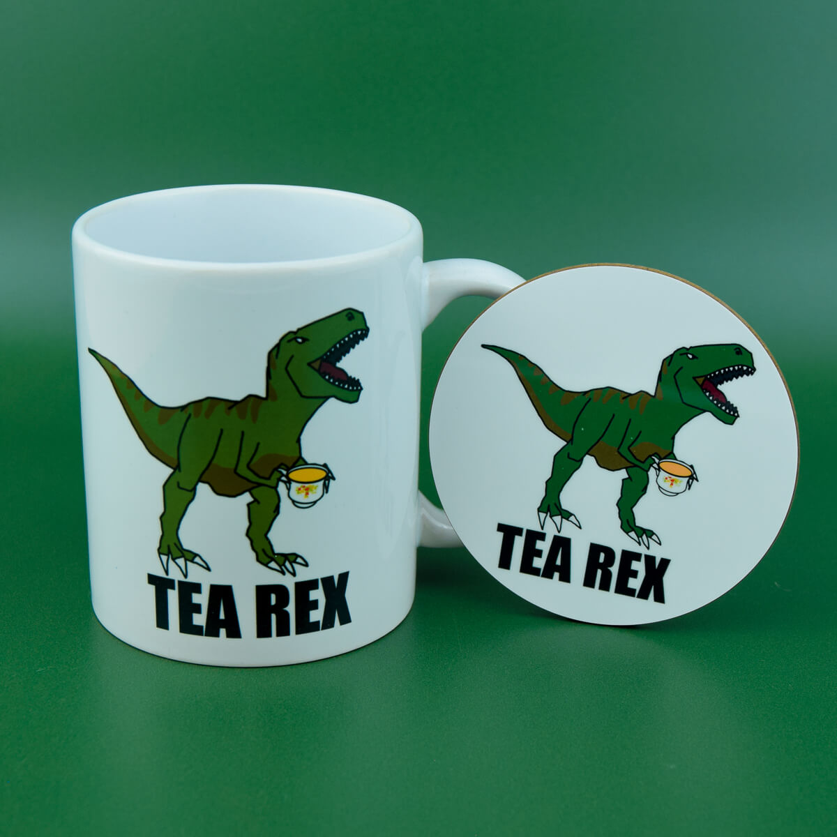 Tea Rex Mug & Coaster - Luna