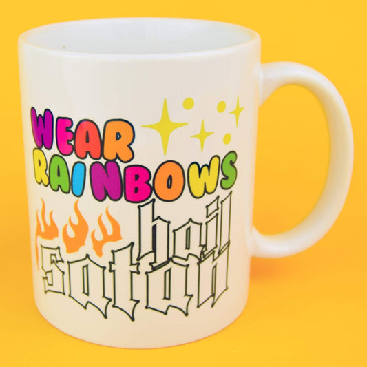 Wear Rainbows, Hail Satan Mug | Luna